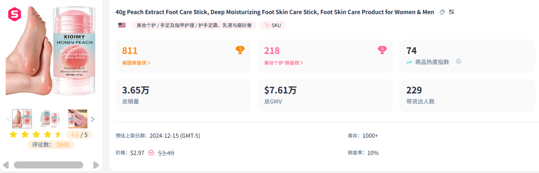 恋足癖捧红的TikTok爆款,已经月销5万了!