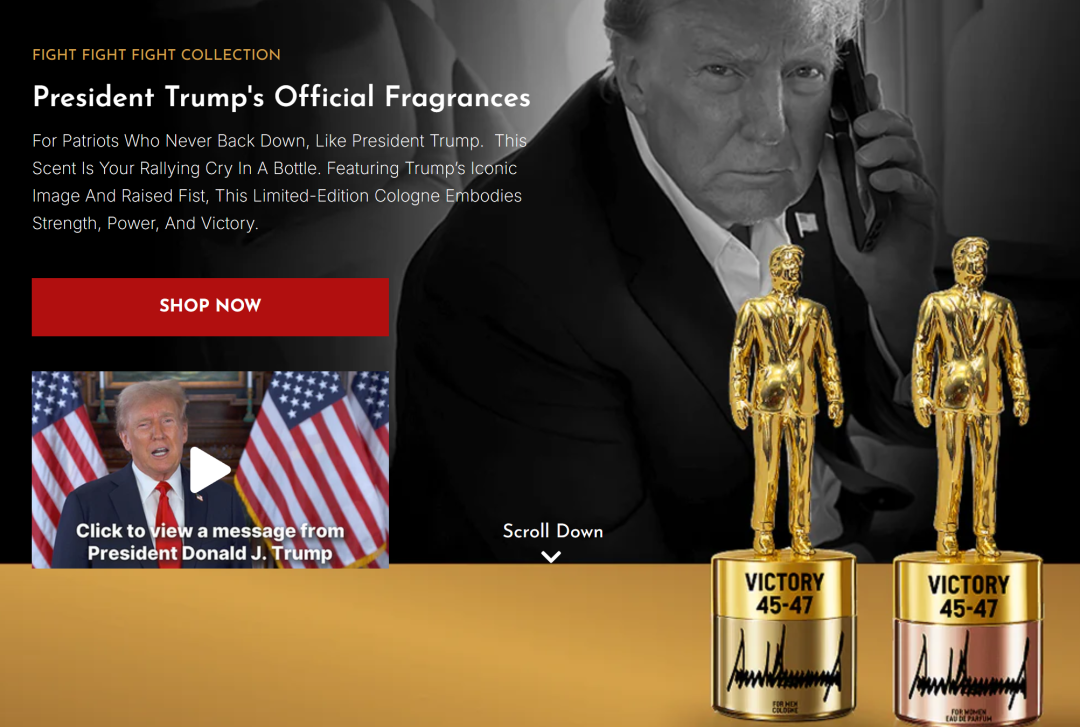 9的特朗普同款香水,TikTok这回还带得动货吗?