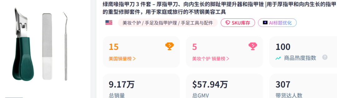 60天卖出近10万单,TikTok指甲刀“卷”疯了